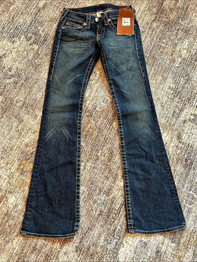 True Religion Bobby Bootcut Jeans in Blue Waist 26 NWT